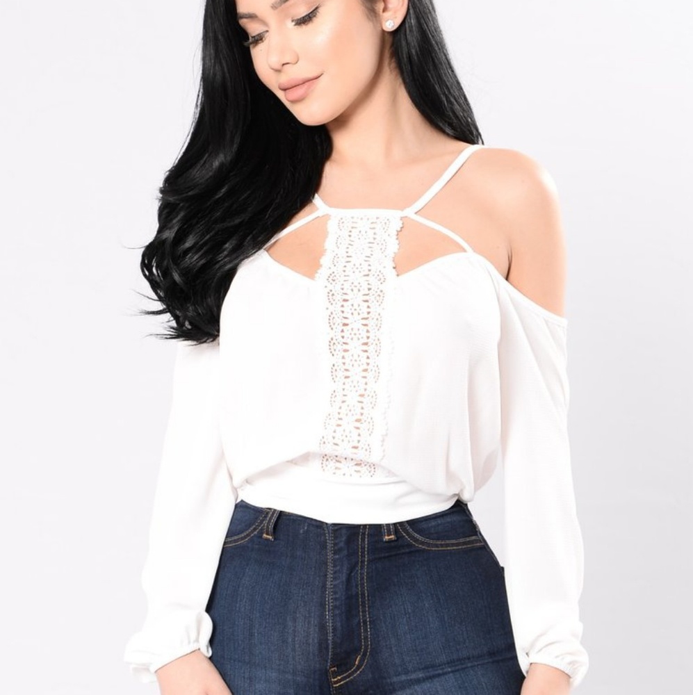 Cropped Crochet Off The Shoulder Top